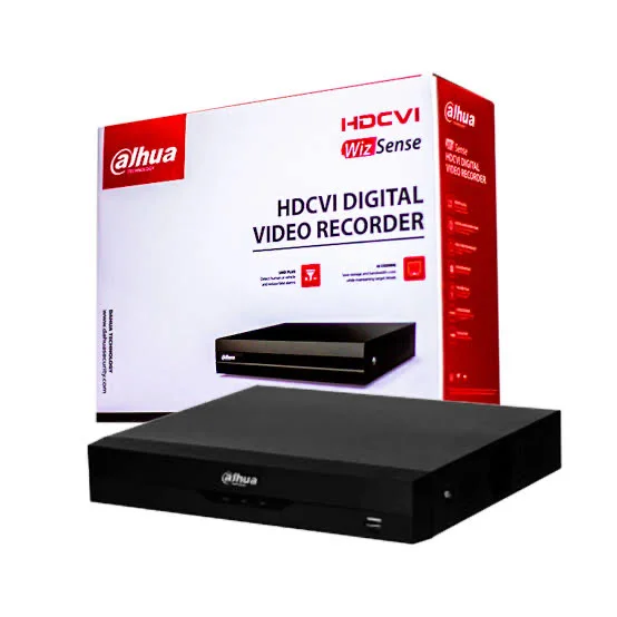 Dahua DH-XVR5104HS-I3, un enregistreur numérique (DVR) hybride (Penta-brid) de la gamme WizSense intégrant des fonctionnalités IA avancées