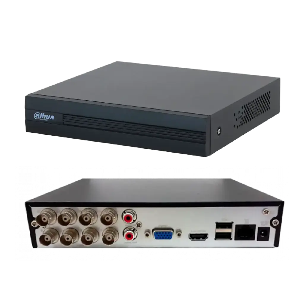 Dahua DH-XVR1B08H-I (série Cooper-I WizSense), un enregistreur vidéo (DVR) hybride Penta-brid 8 canaux intégrant des fonctionnalités intelligentes